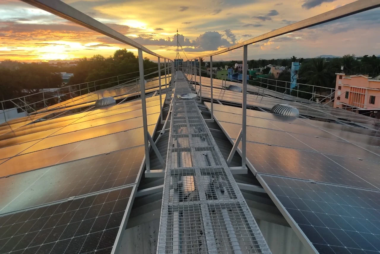 Commercial solar installation and engineering work