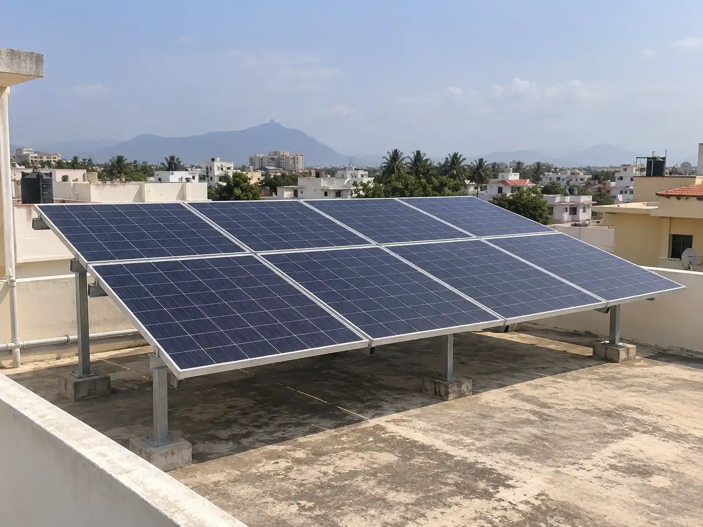 5 kW Rooftop Solar Installation in Ramanathapuram, Coimbatore installation